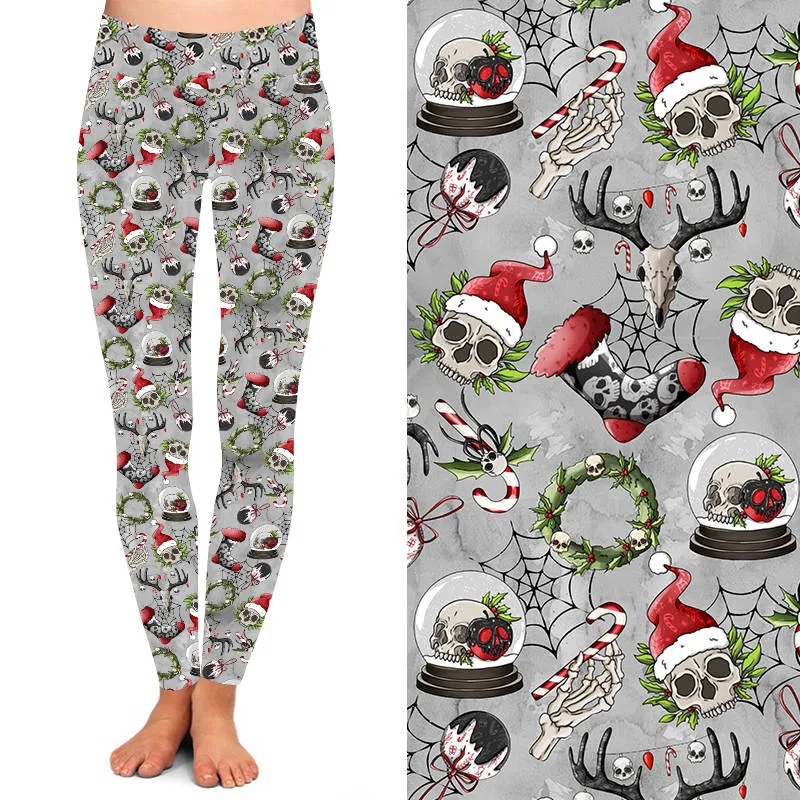 24/7 Full Length Leggings – Ancient Christmas Pattern
