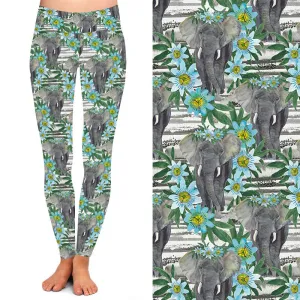 24/7 Full Length Leggings – Elephant Bloom