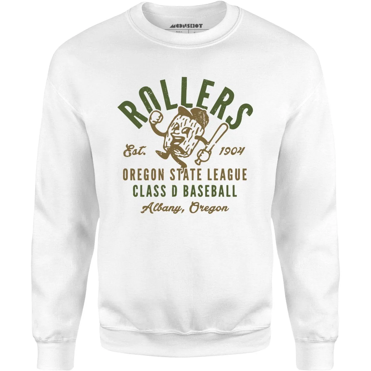 Albany Rollers - Oregon - Vintage Defunct Baseball Teams - Unisex Sweatshirt