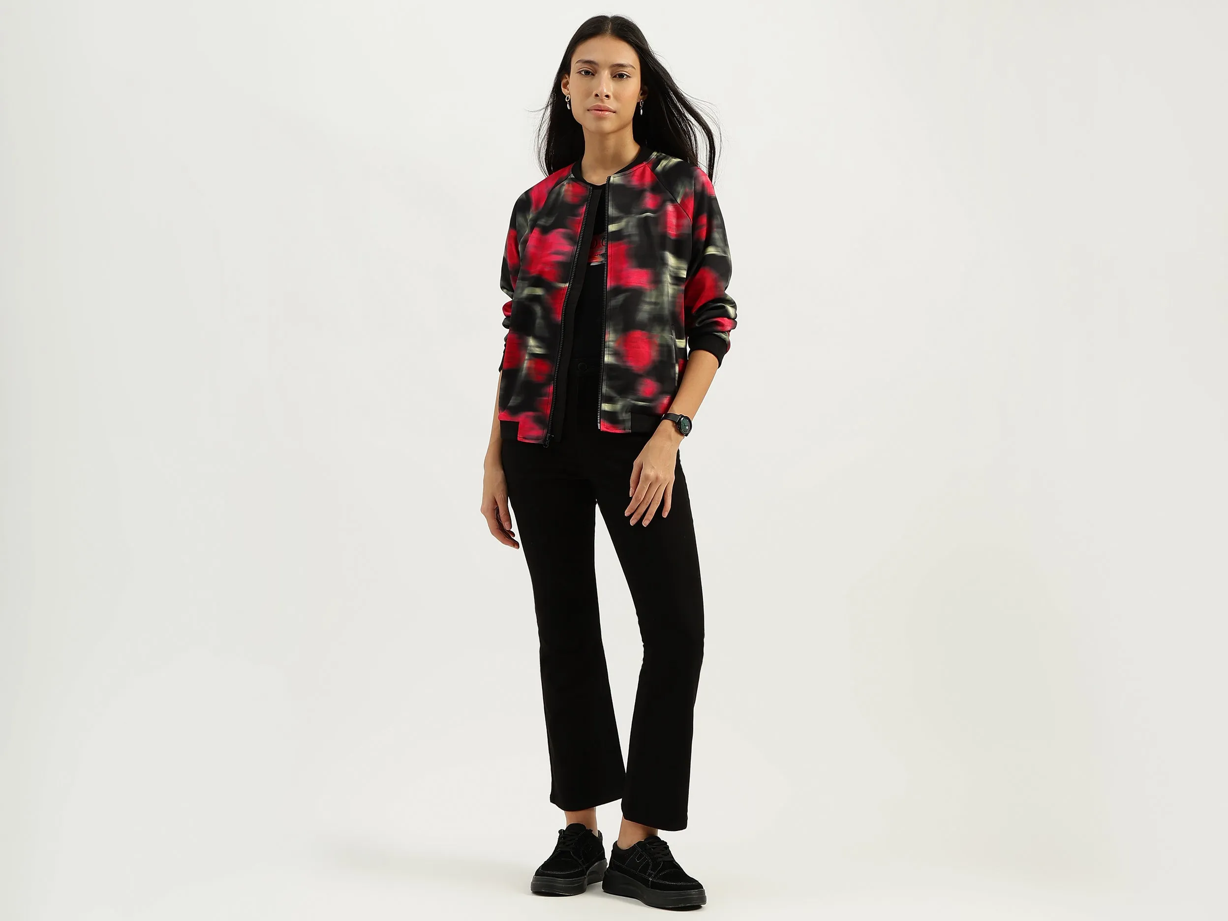 Band Neck Printed Sweatshirts