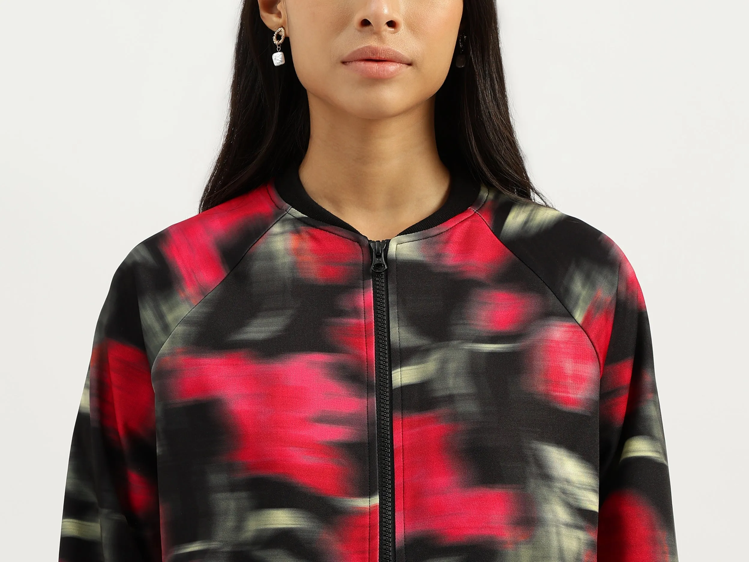 Band Neck Printed Sweatshirts