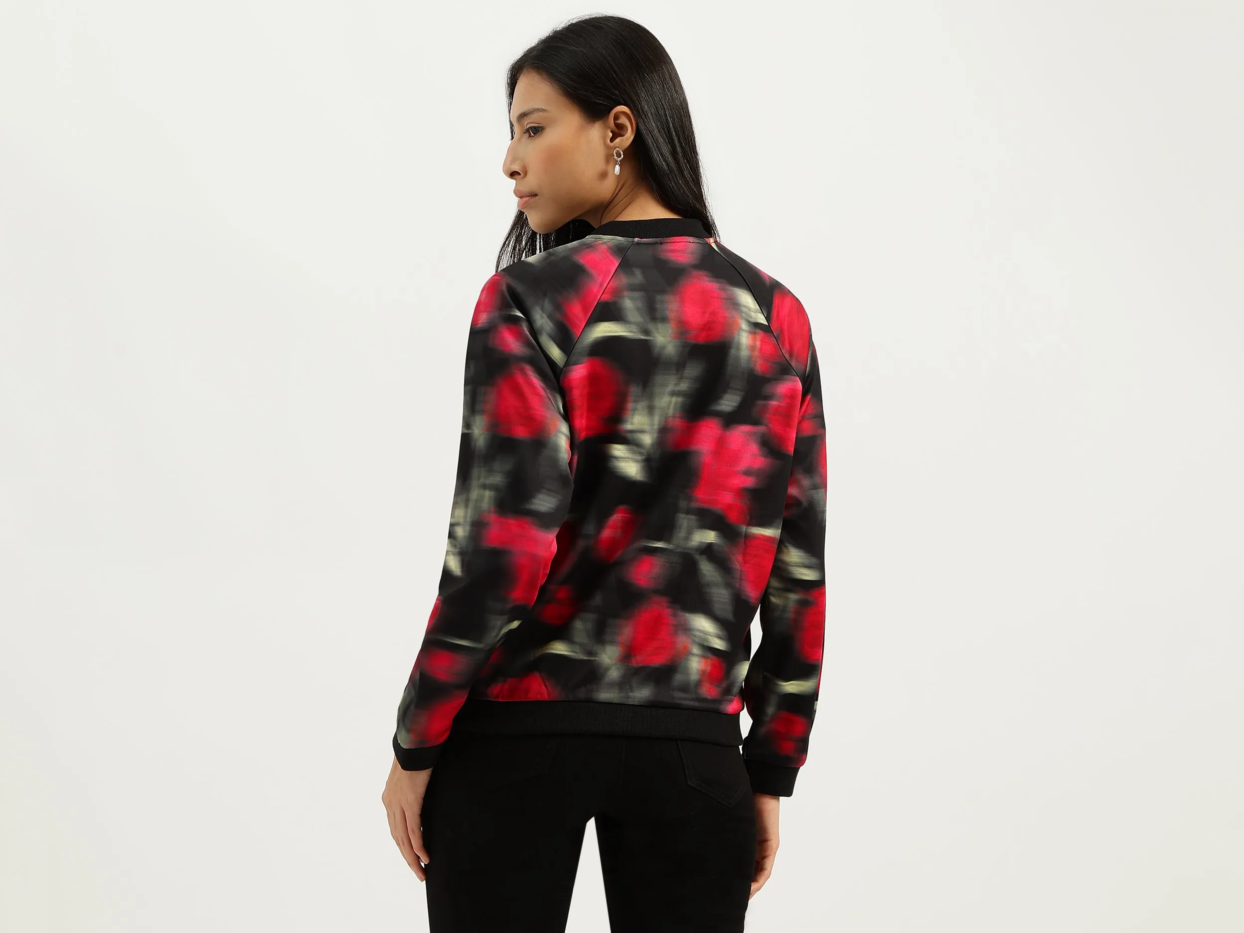 Band Neck Printed Sweatshirts