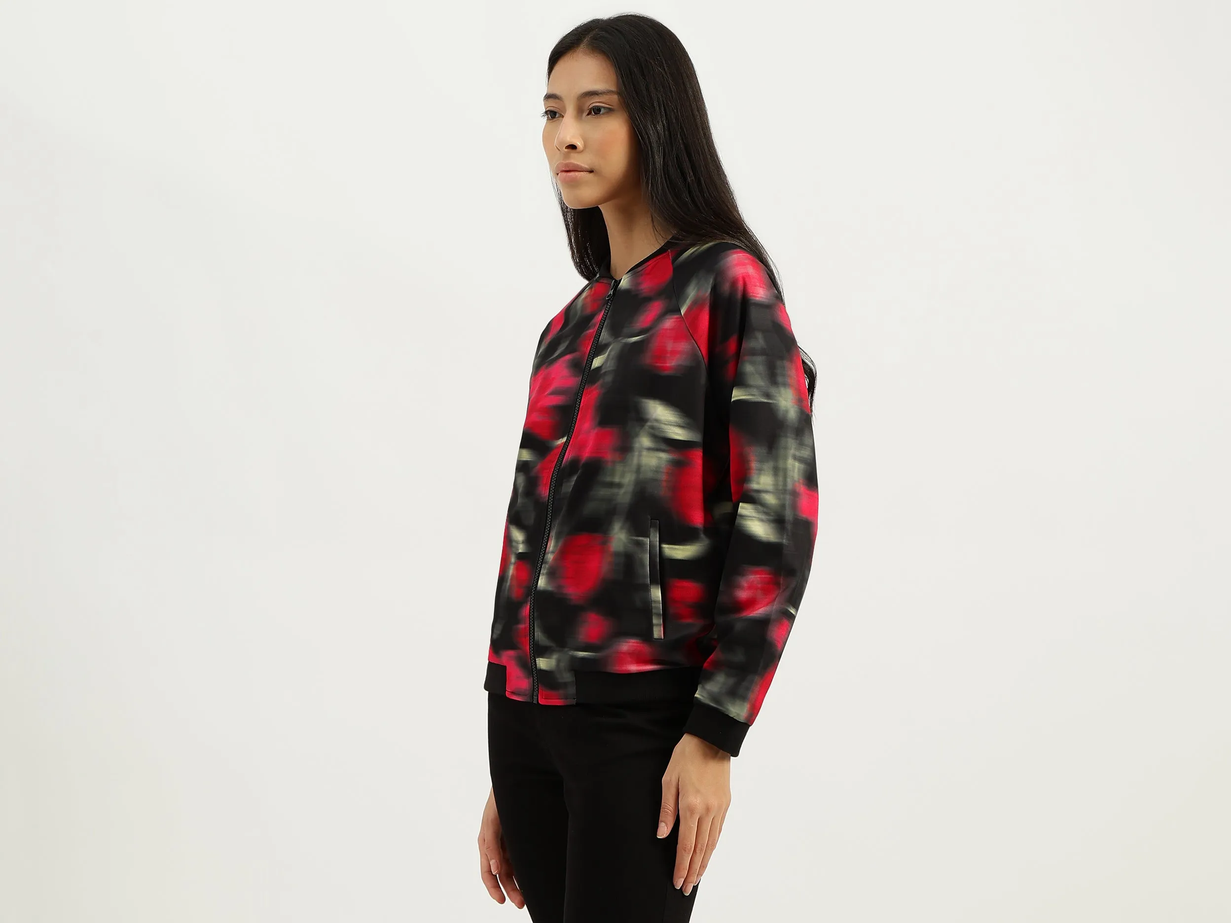 Band Neck Printed Sweatshirts