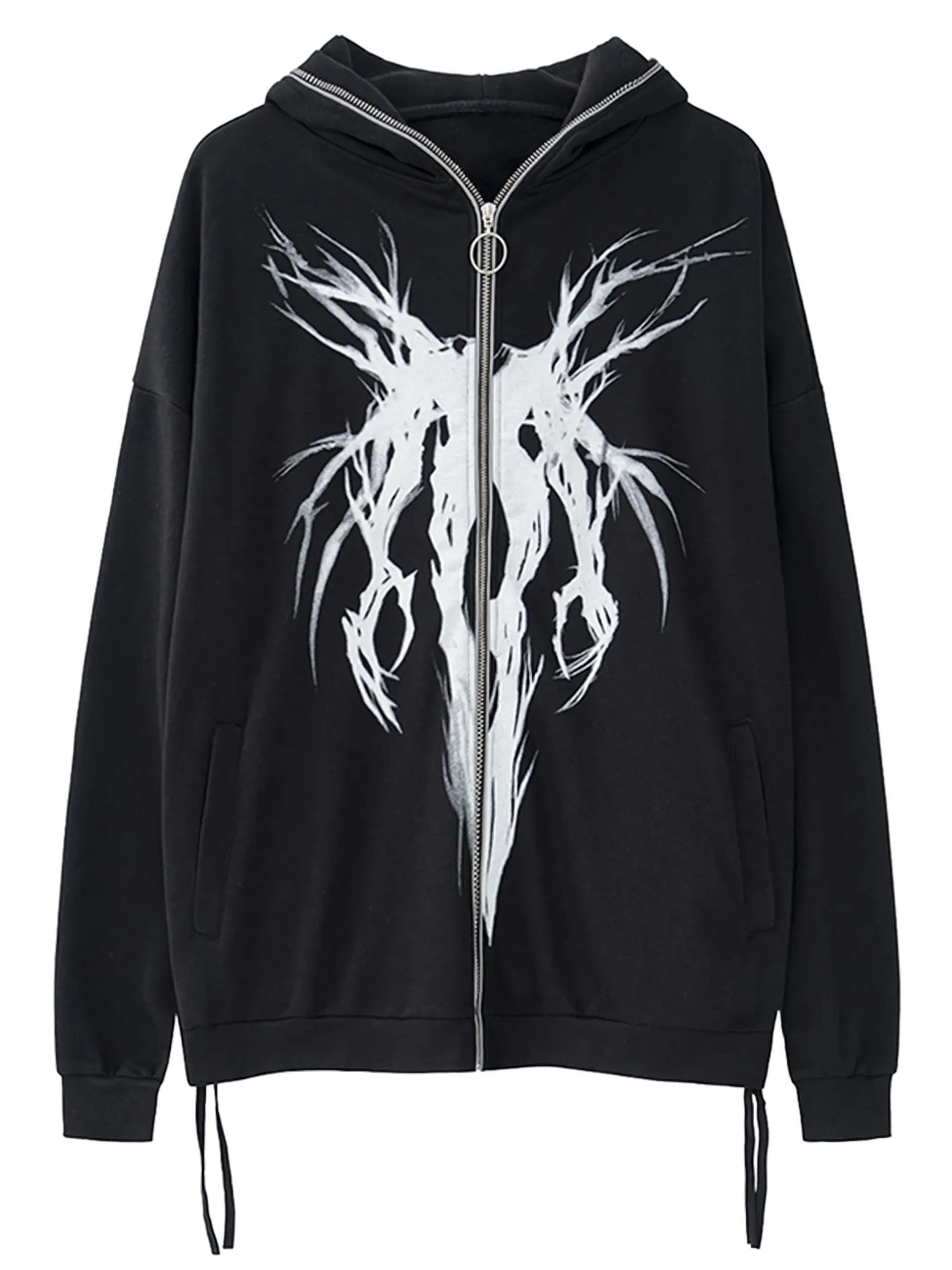 'Banshee' Abstract Full Zip Hoodie