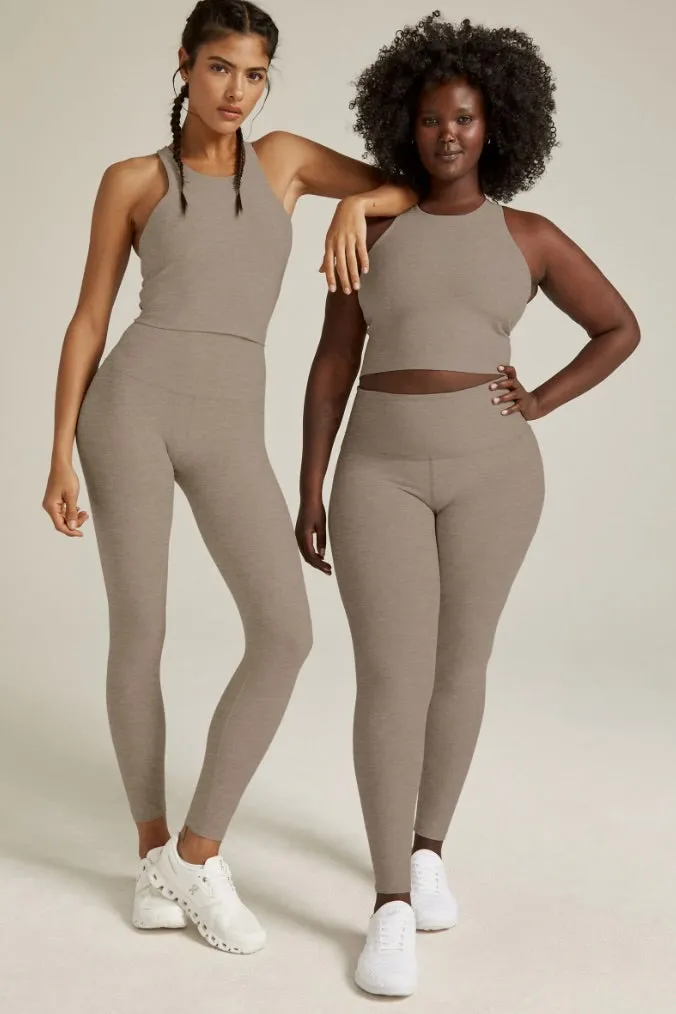 Beyond Yoga Caught In The Midi Legging- Birch Heather