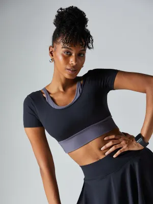 Black DuoTone Top