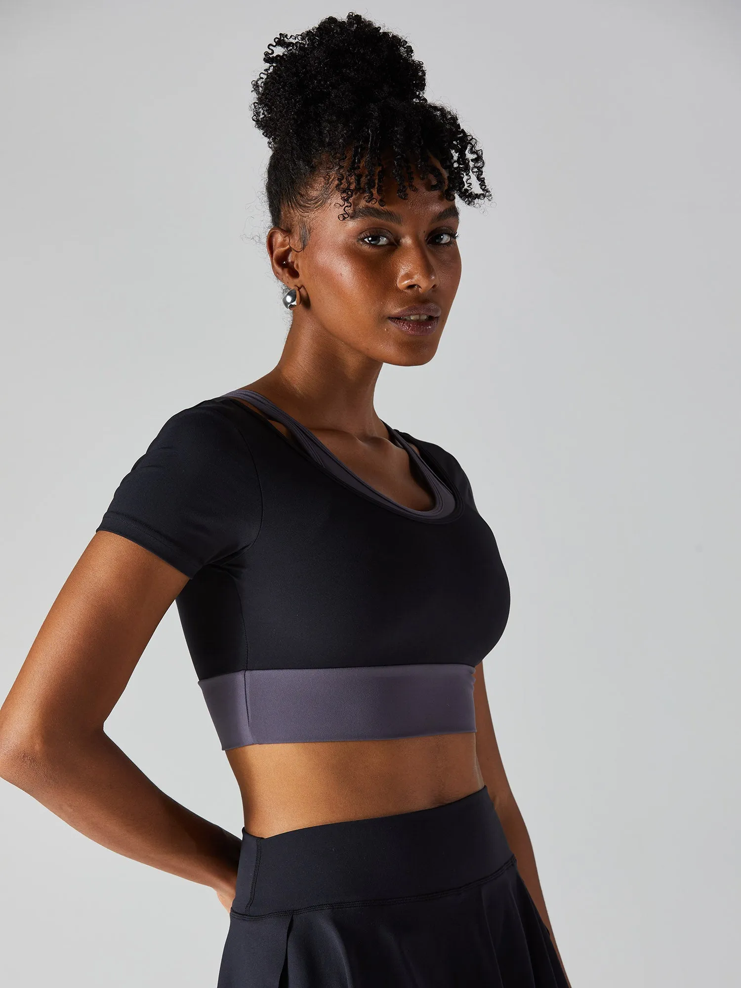 Black DuoTone Top