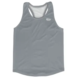 Blank Grey Dark Running Racerback Singlet Track Tops Made In USA