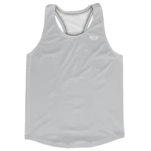 Blank Grey Medium Running Racerback Singlet Track Tops Made In USA