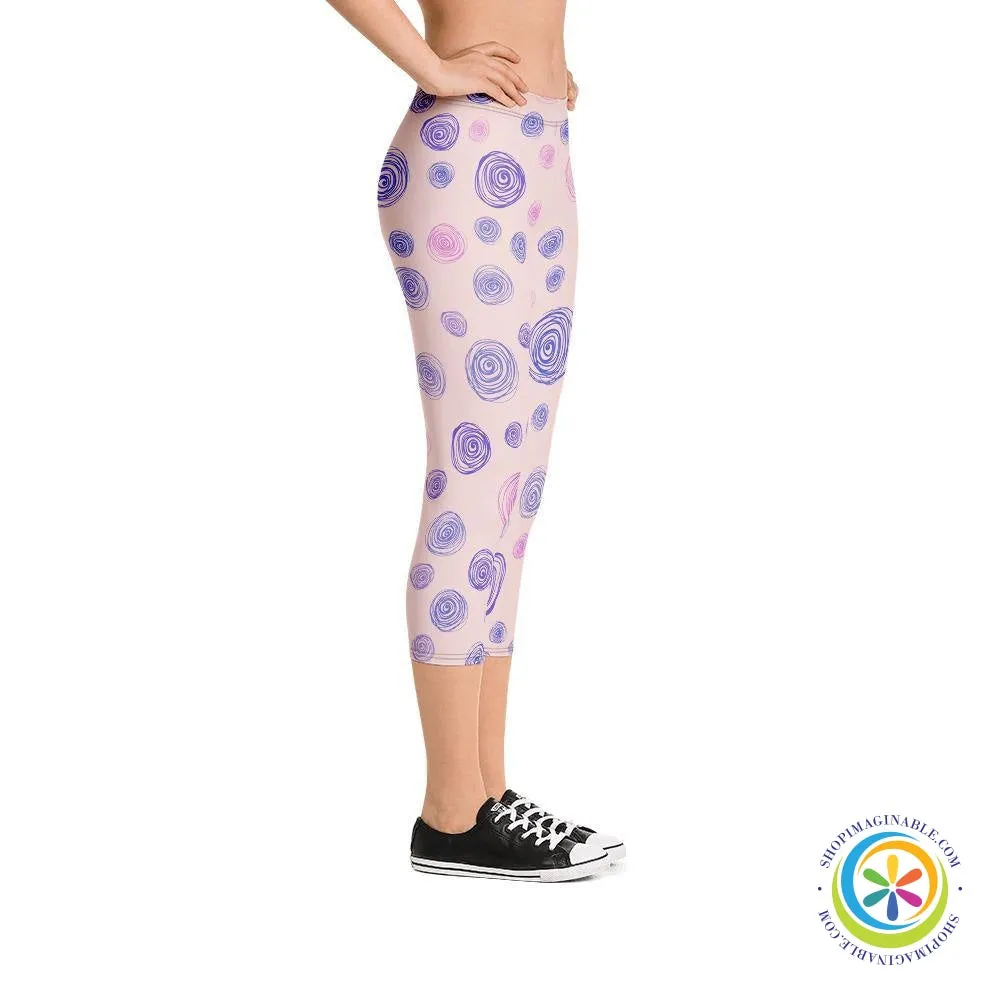 Blushing Dots Capri Cropped Leggings