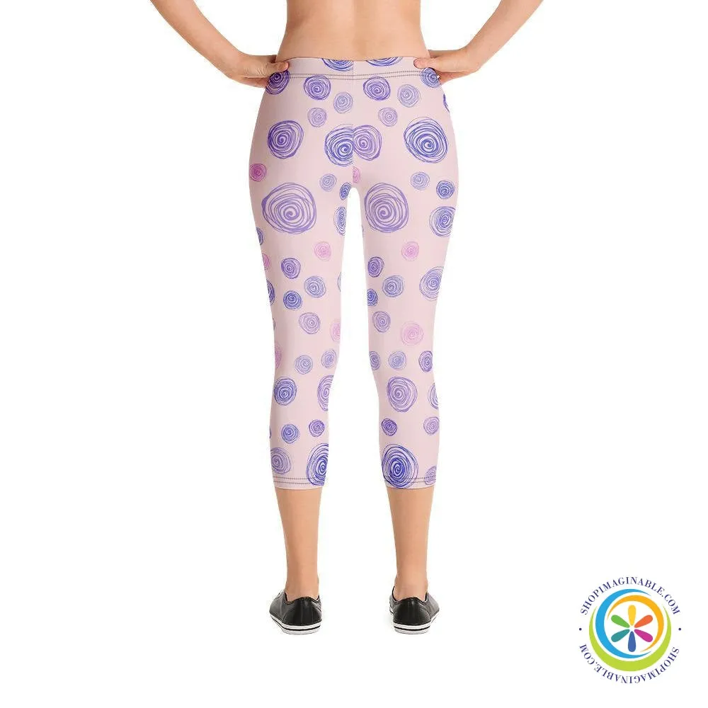 Blushing Dots Capri Cropped Leggings
