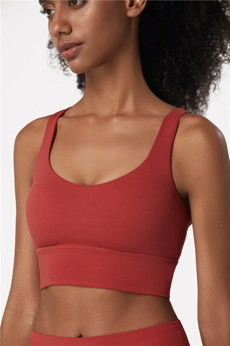 Breathable Quick Dry Cross Back Sports Bra