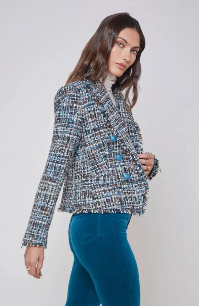 Brooke Fringe Tweed Blazer