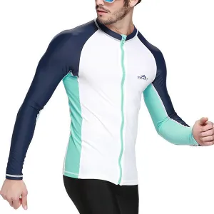 Diving Zipper Sunscreen Jellyfish Suit Surf Tops Swimwear for Men