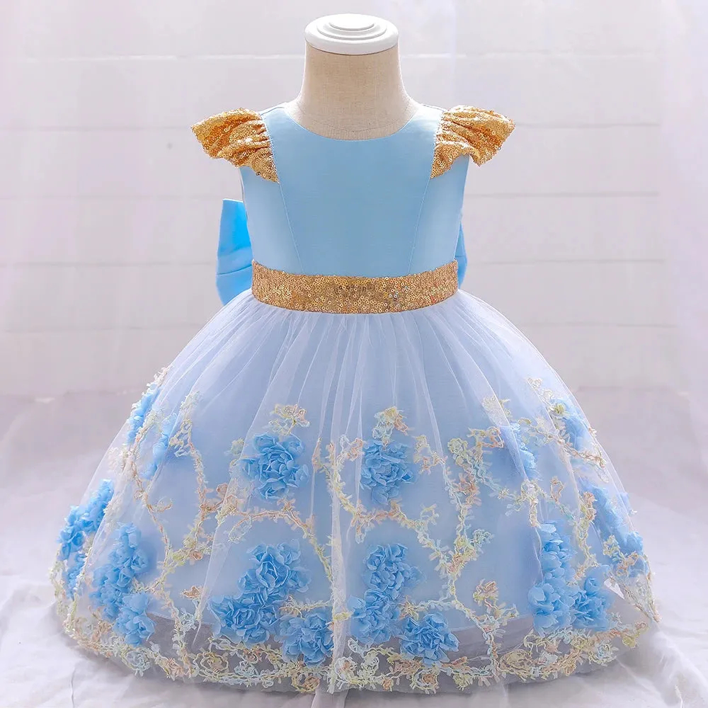 Elegant Floral Print Gown
