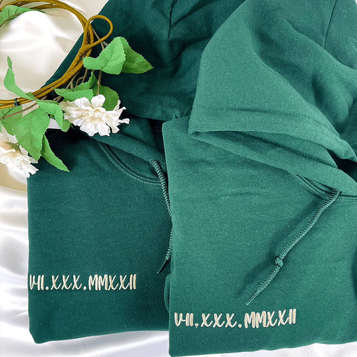 Embroidered The Boss & The Real Boss Matching Hoodie or Sweatshirt