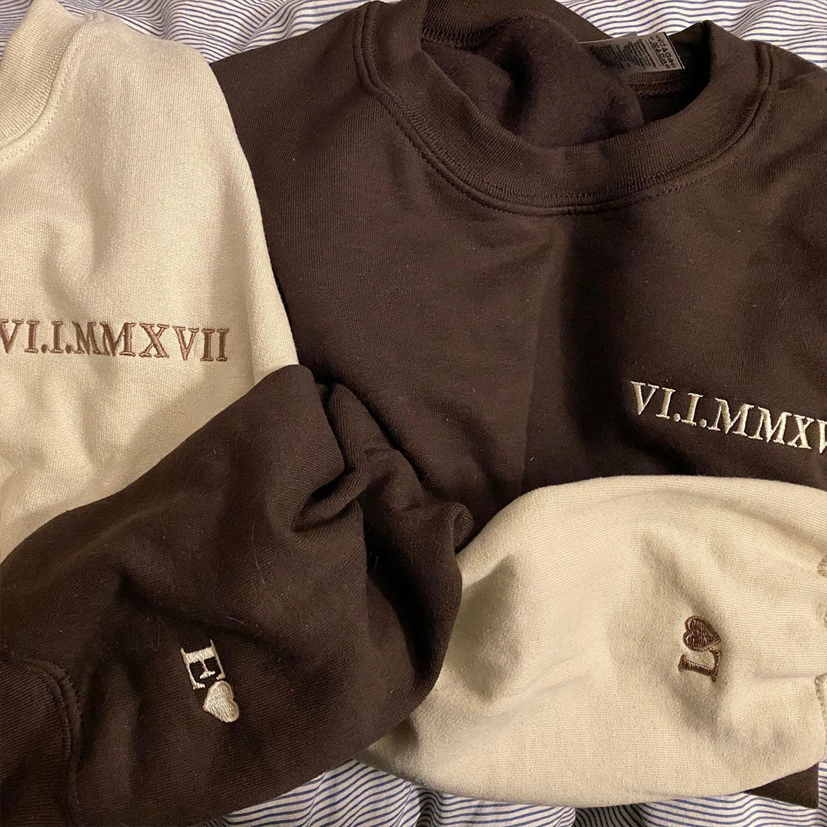 Embroidered The Boss & The Real Boss Matching Hoodie or Sweatshirt