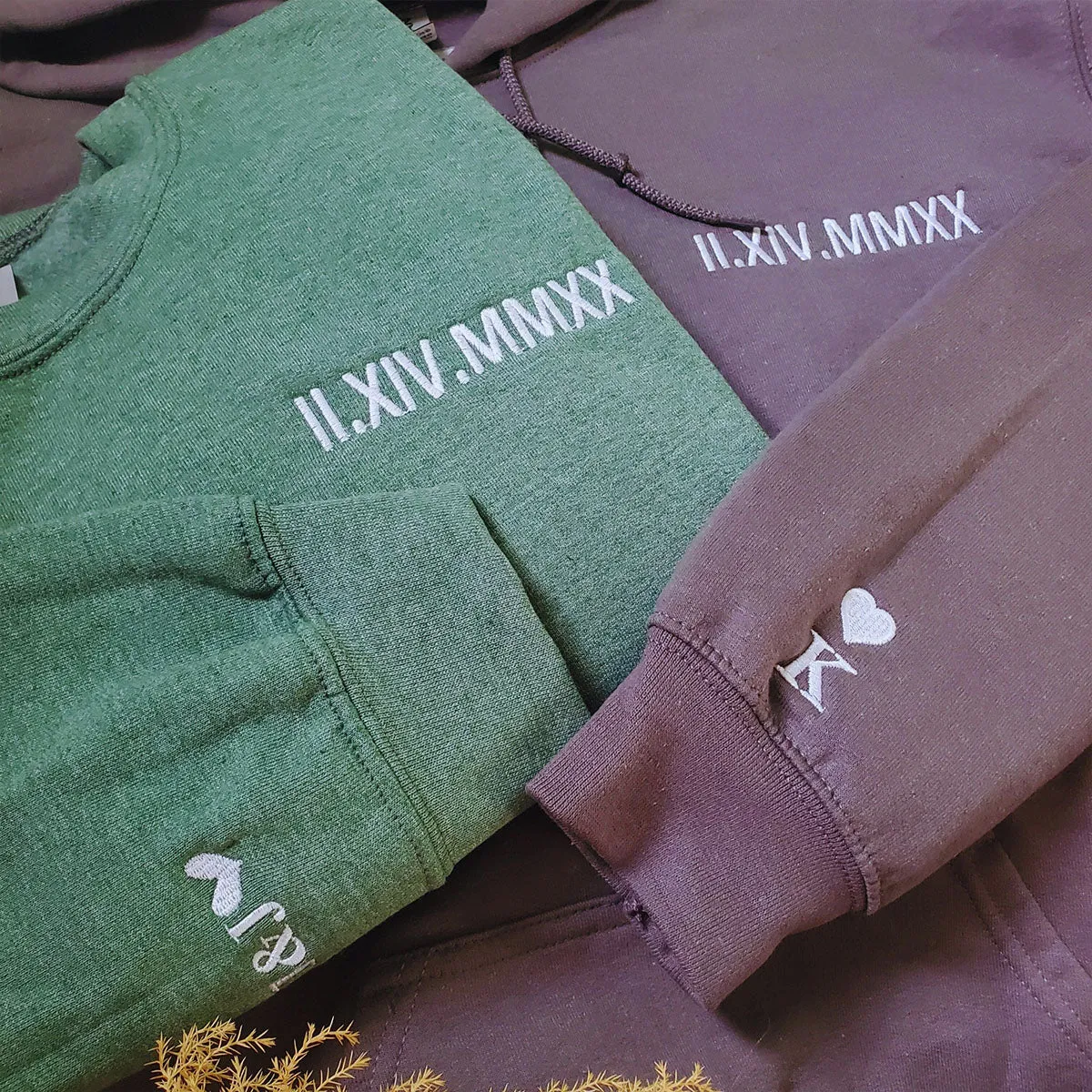 Embroidered The Boss & The Real Boss Matching Hoodie or Sweatshirt