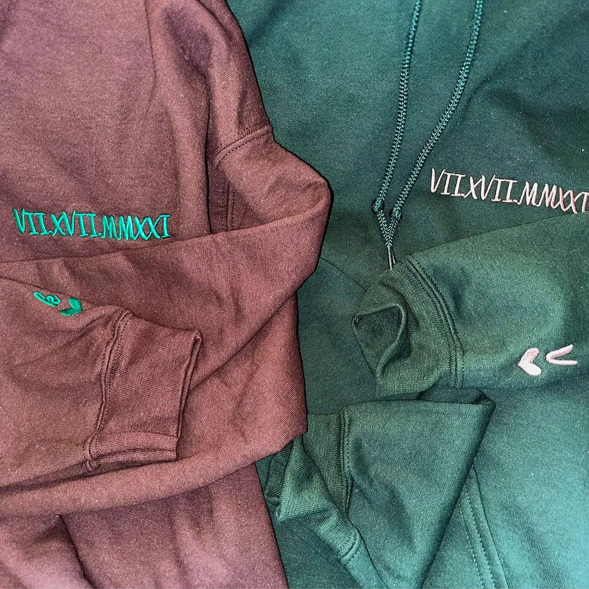 Embroidered The Boss & The Real Boss Matching Hoodie or Sweatshirt
