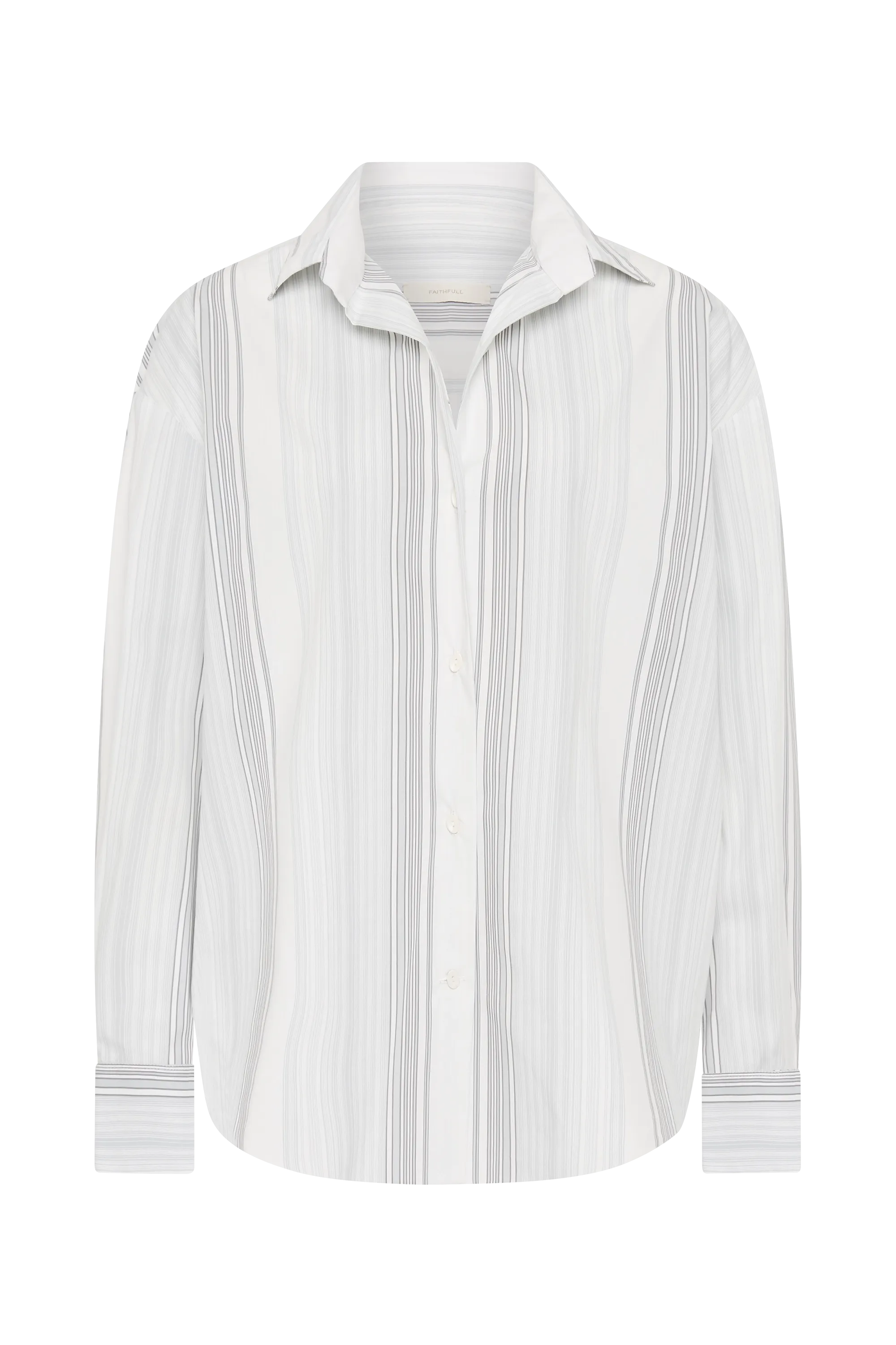 En Vau Shirt Striped Soft Blue