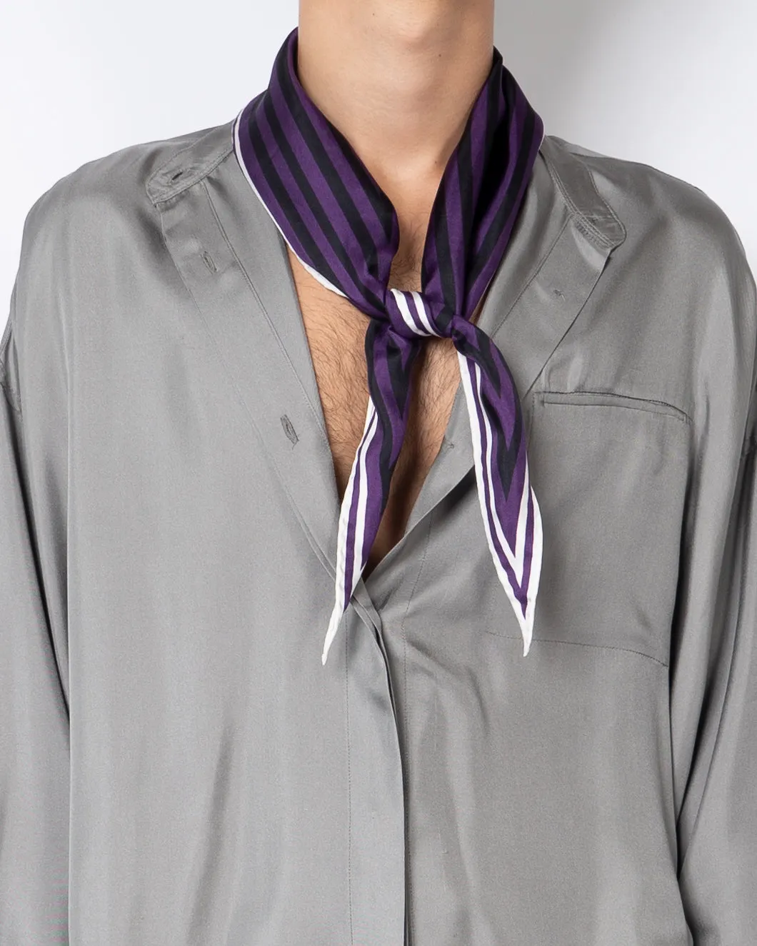 FW17 Bellegambe Purple Diamond Silk Scarf