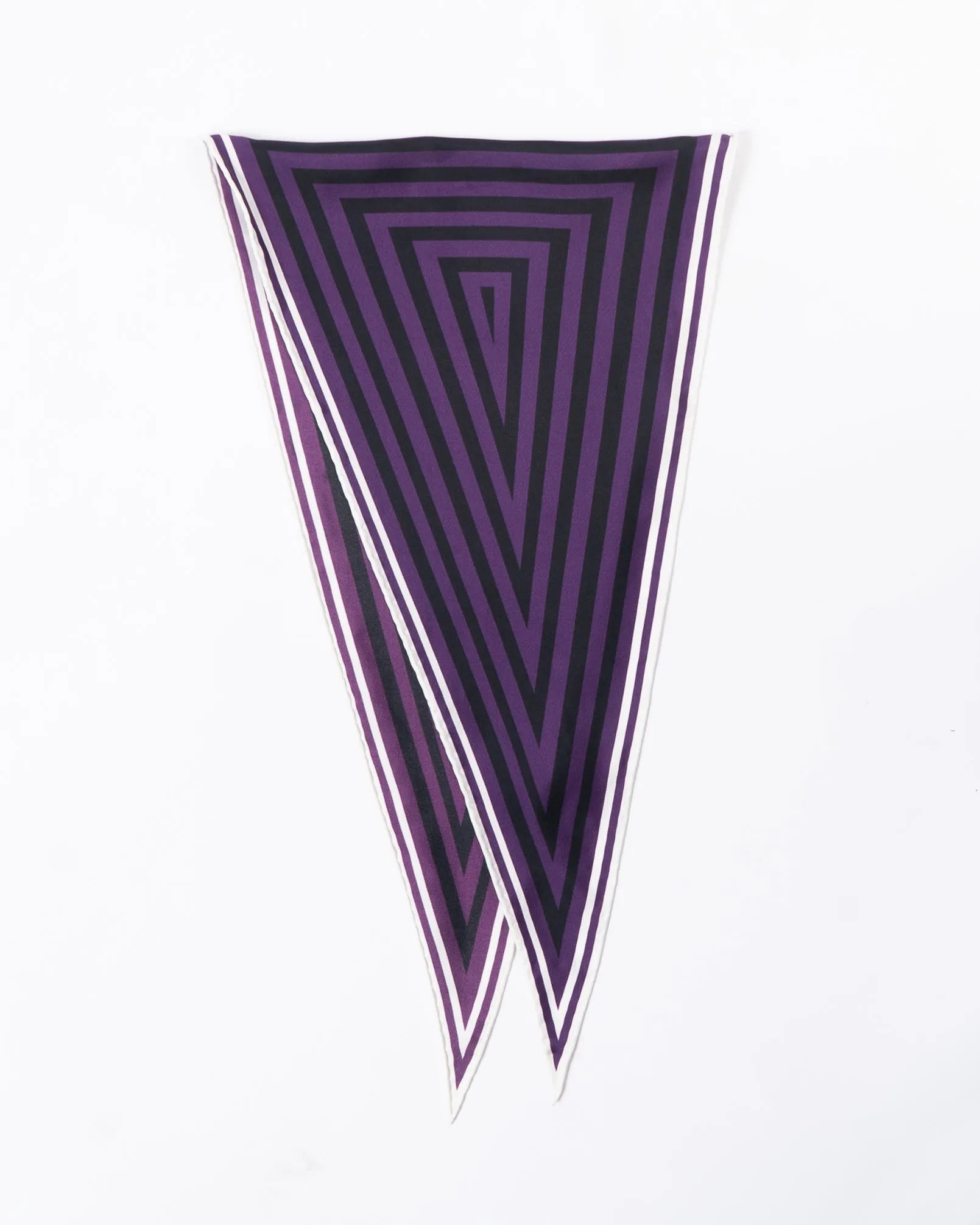 FW17 Bellegambe Purple Diamond Silk Scarf