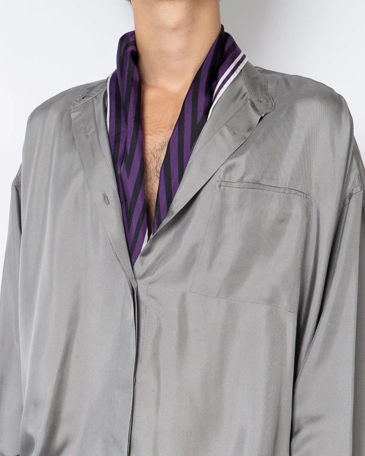 FW17 Bellegambe Purple Diamond Silk Scarf