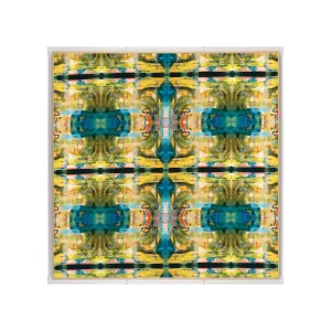 Headwinds Framed Scarf by Lori Johnson in 36x36x2 Shadowbox