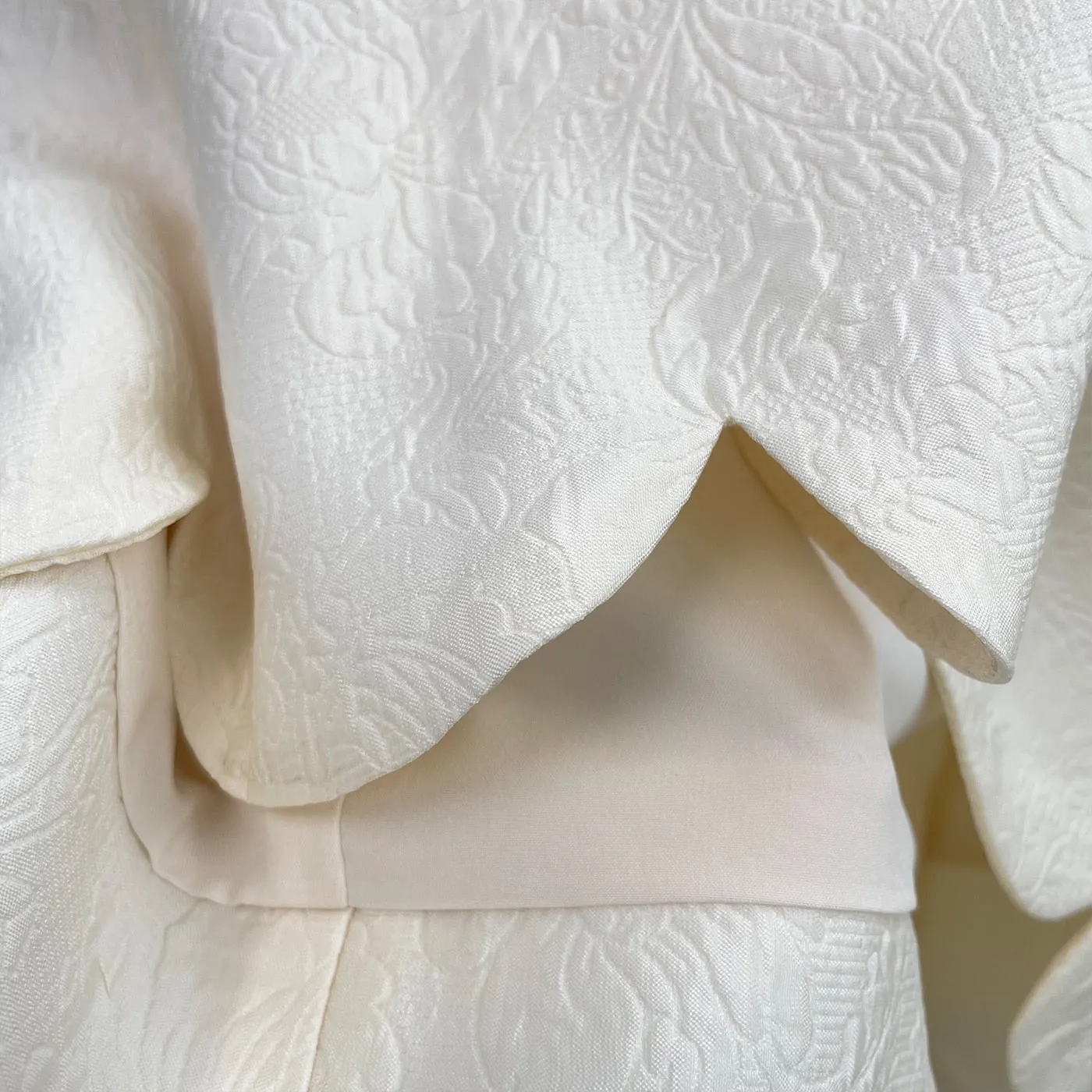 High-quality rose mesh stitching embossed elegant dress