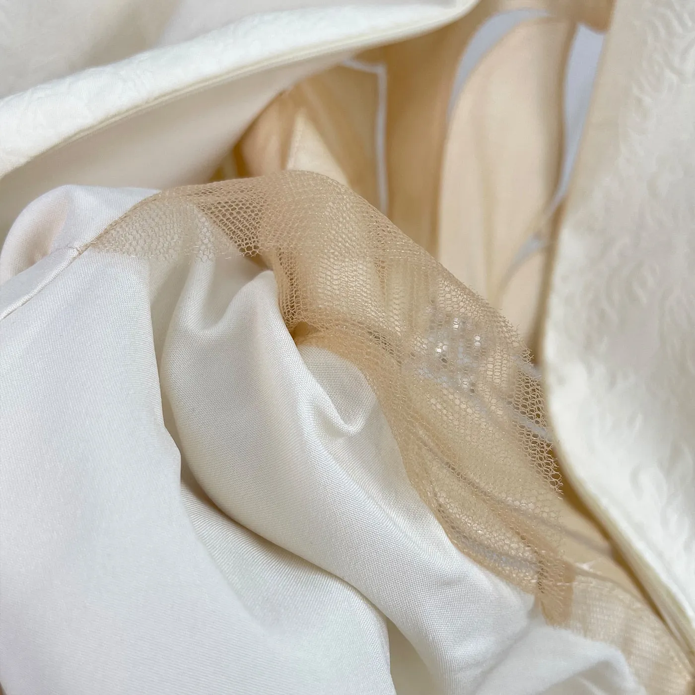 High-quality rose mesh stitching embossed elegant dress