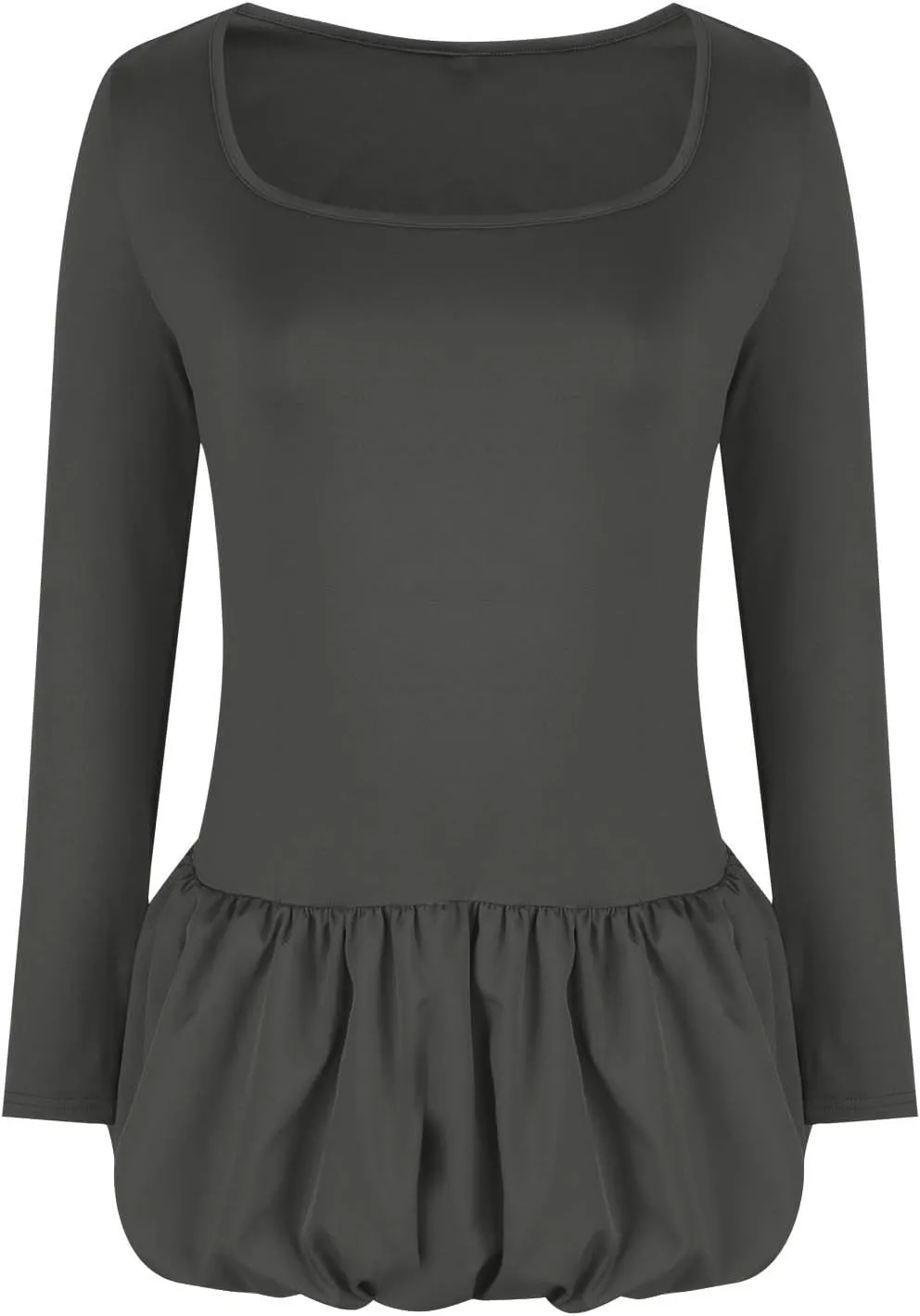 hlysgo Mini Dresses for Women Summer Casual Slim Fit Long Sleeve Scoop Neck Short Dress Trendy Patchwork A-Line Beach Dress