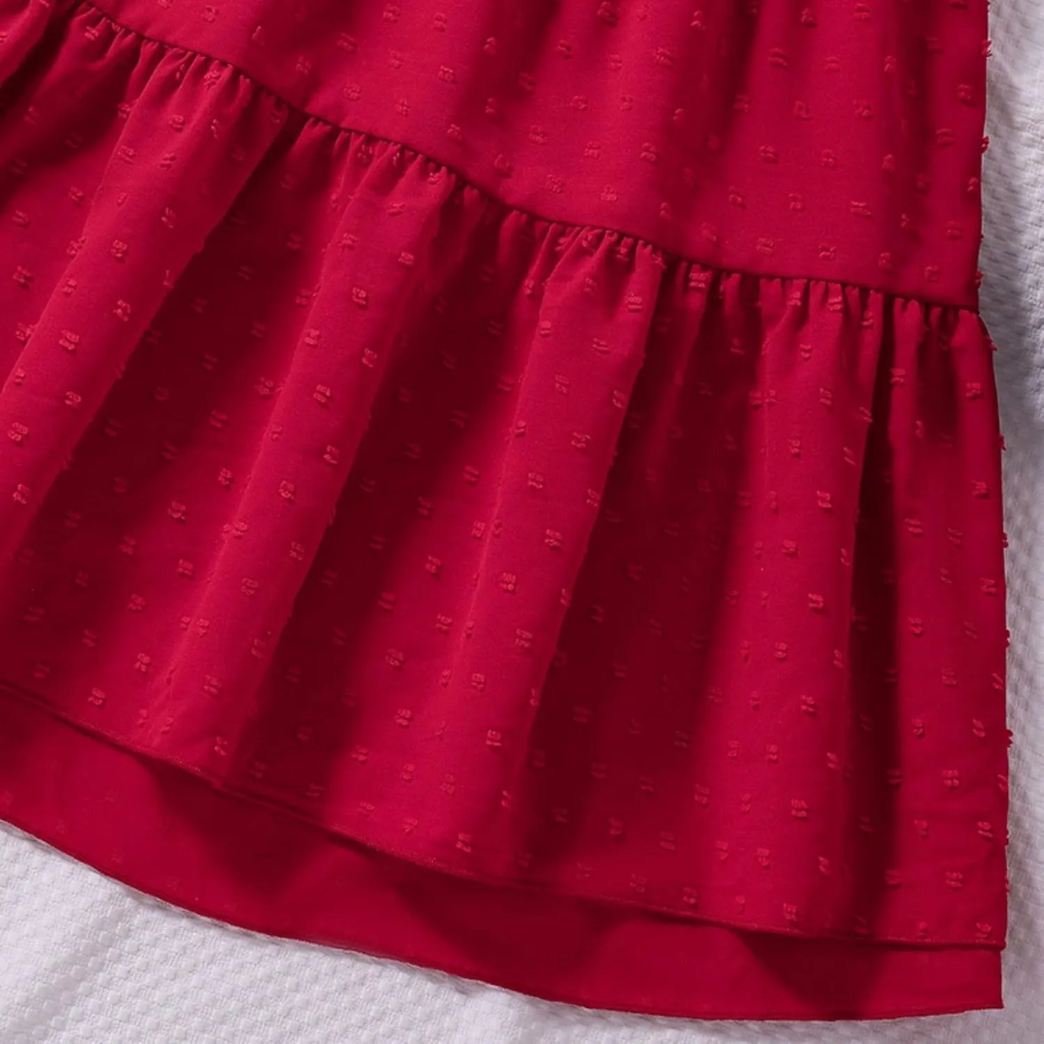 KAGAYD Girls Summer Dresses Square Neck Bubble Sleeve Tie Backless Ruffle A-Line Party Mini Dress