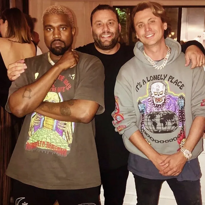 Kanye West Skull Hoodie Urban Streetwear