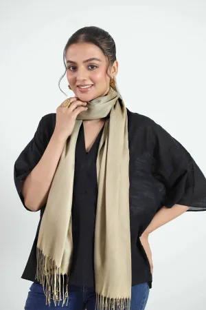 Khaki Women Shawl - 439452130