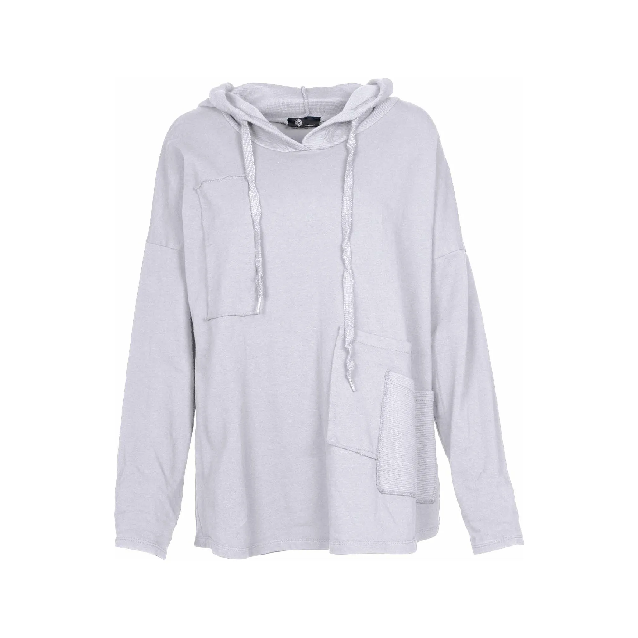 M Made in italy  Women's Woven Long Sleeve Hoodie