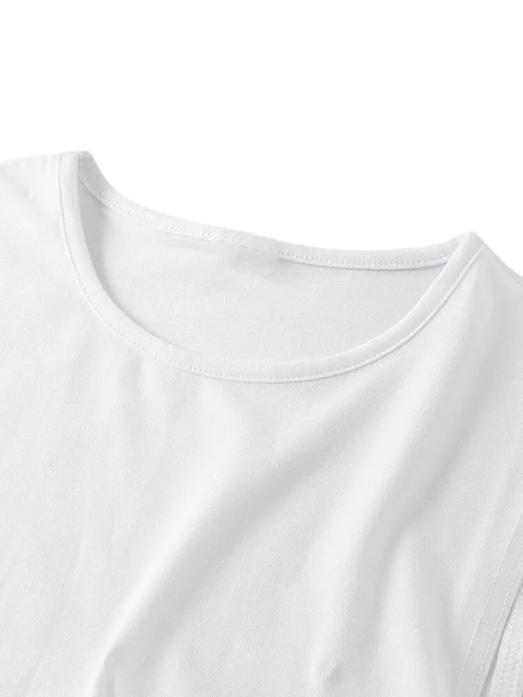 Men's Cotton Breathable Sleeveless Fitness Tank Tops - 5 Solid Colors
