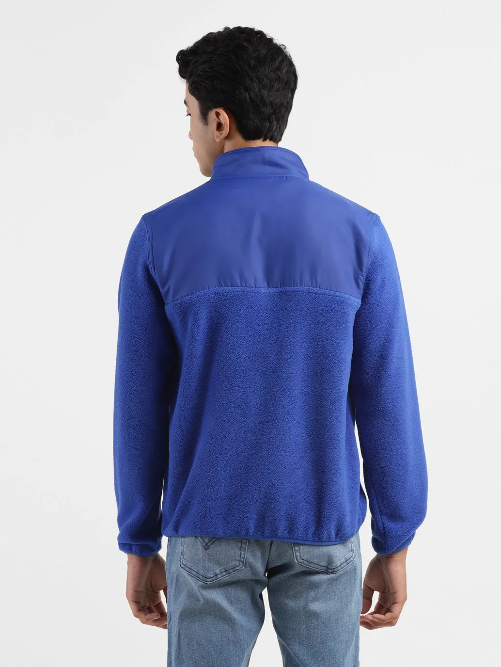 Mens Crew Neck Printed Tailored Jacket
