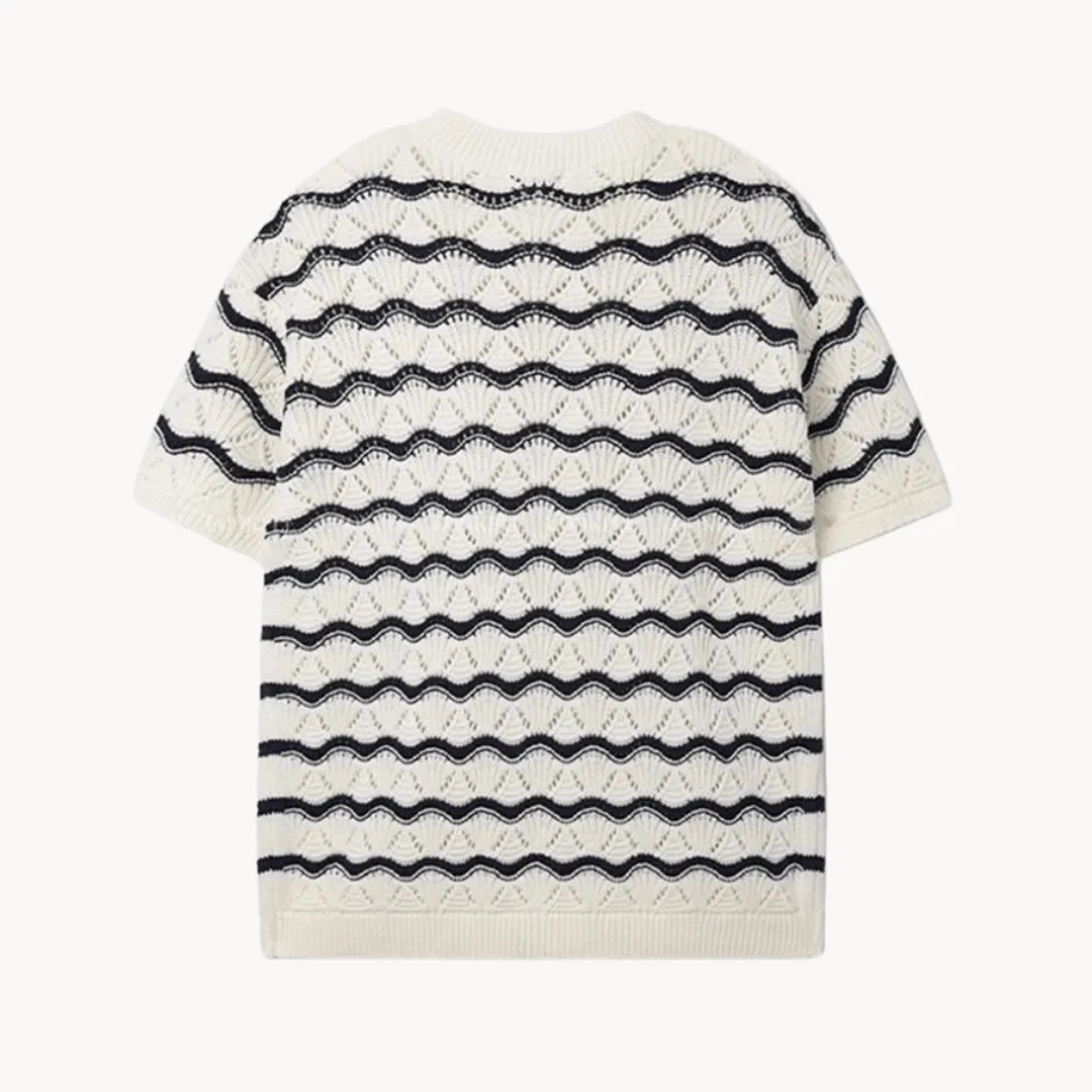 Men's Open Knit Breathable Summer Shirt