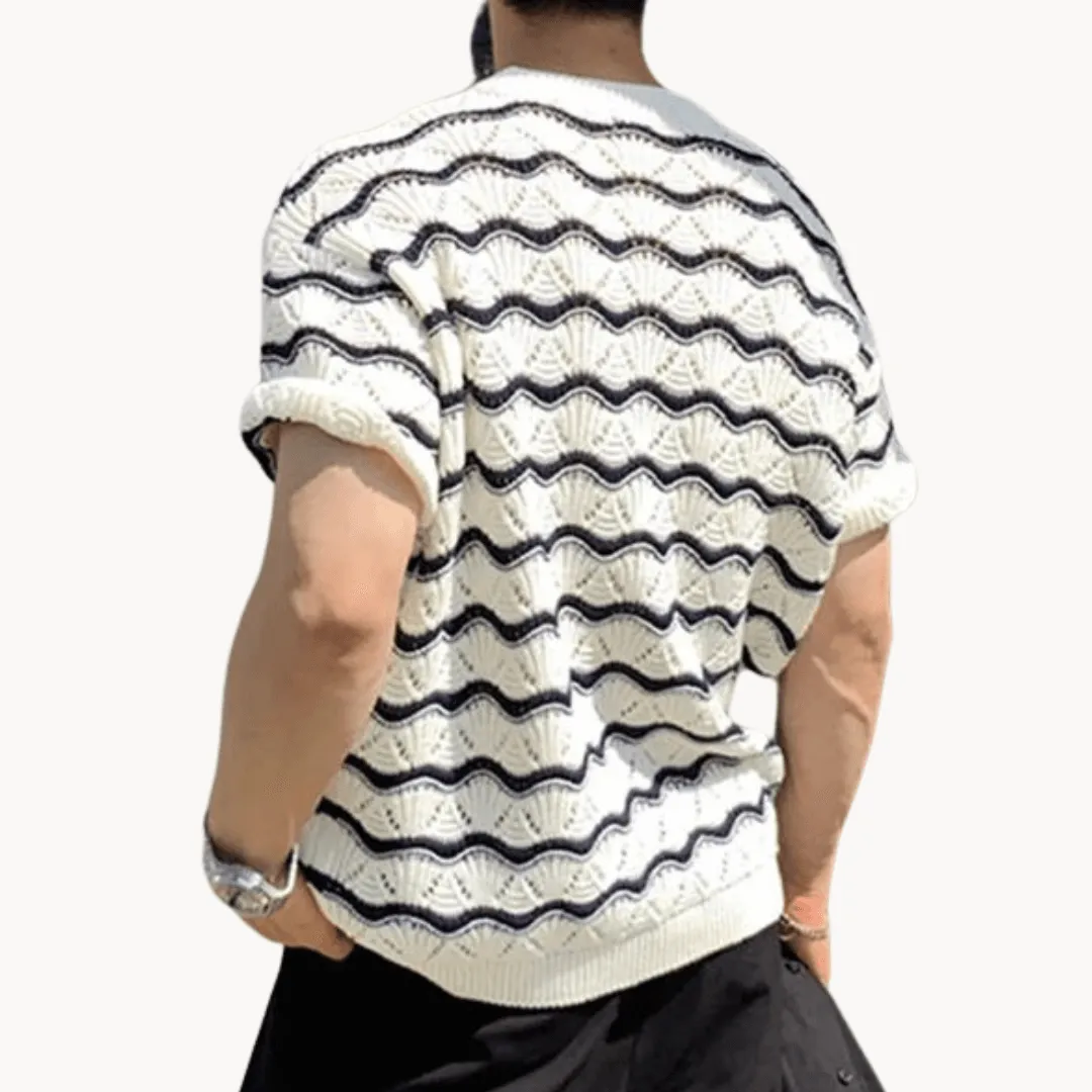 Men's Open Knit Breathable Summer Shirt