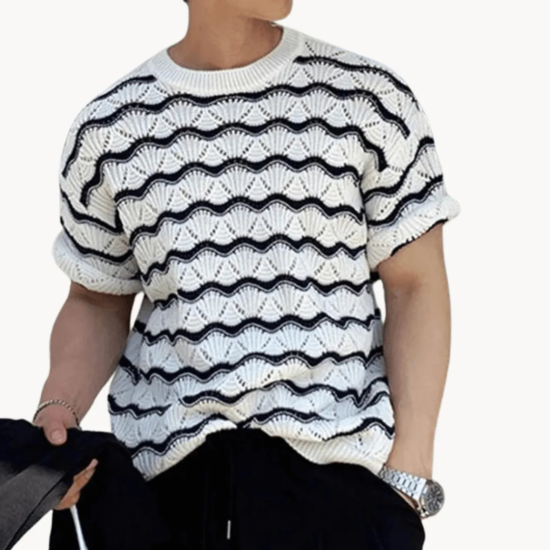 Men's Open Knit Breathable Summer Shirt