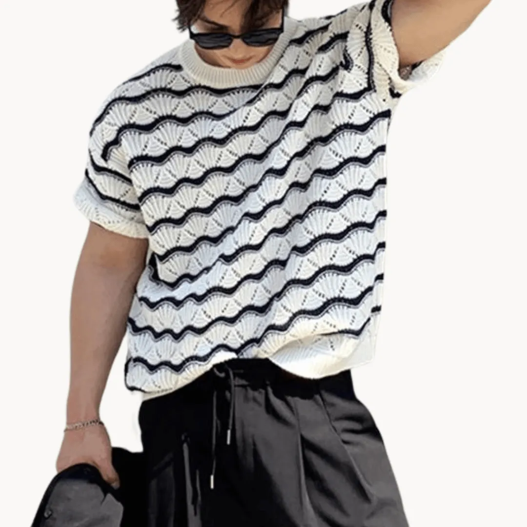 Men's Open Knit Breathable Summer Shirt
