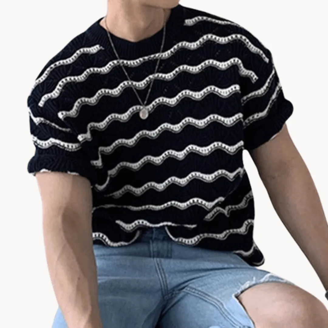 Men's Open Knit Breathable Summer Shirt