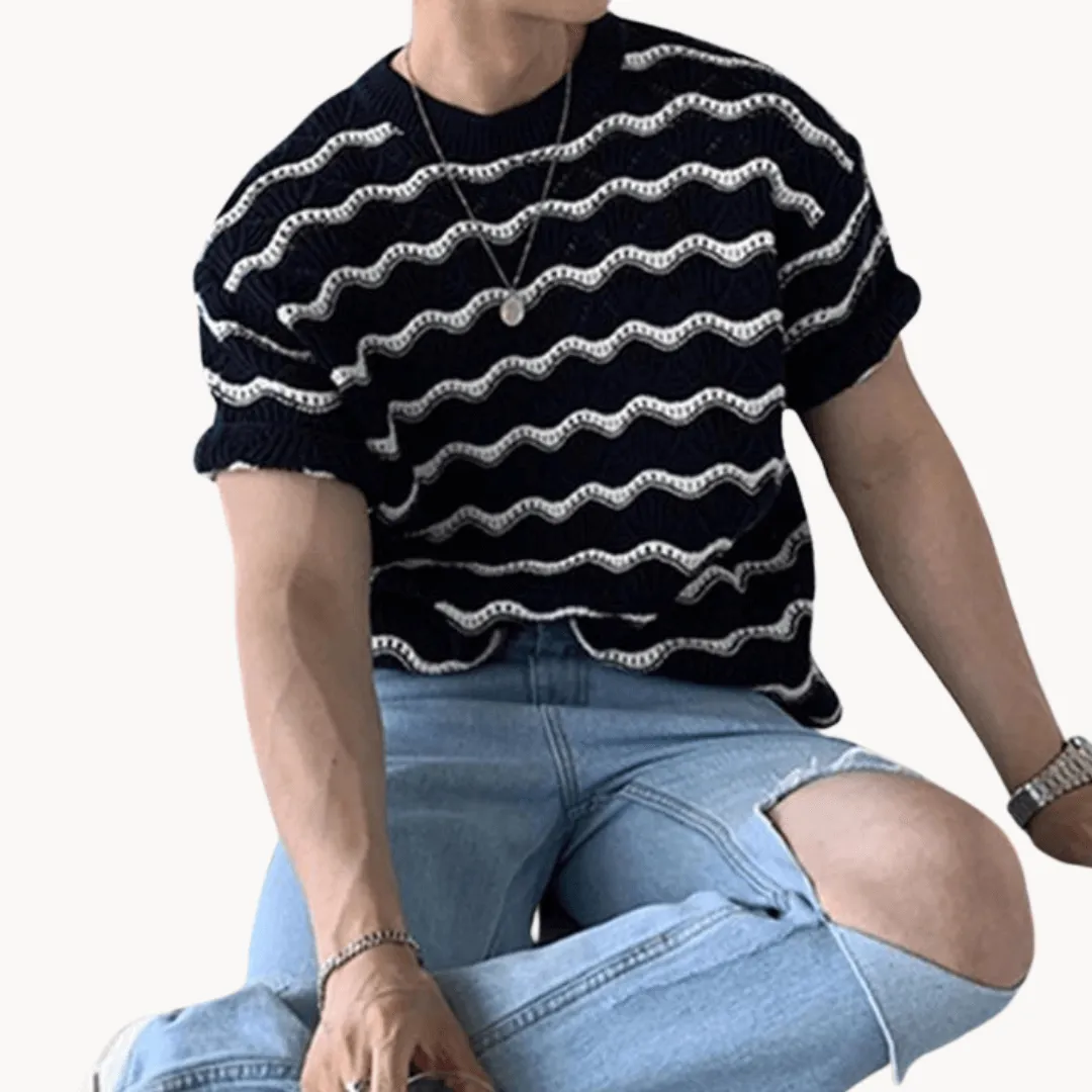 Men's Open Knit Breathable Summer Shirt