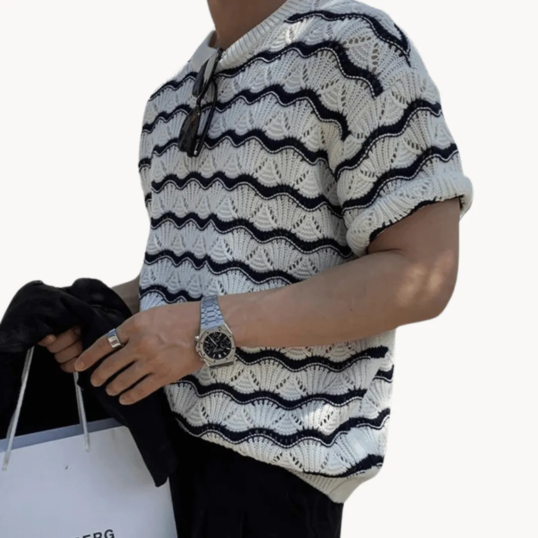 Men's Open Knit Breathable Summer Shirt