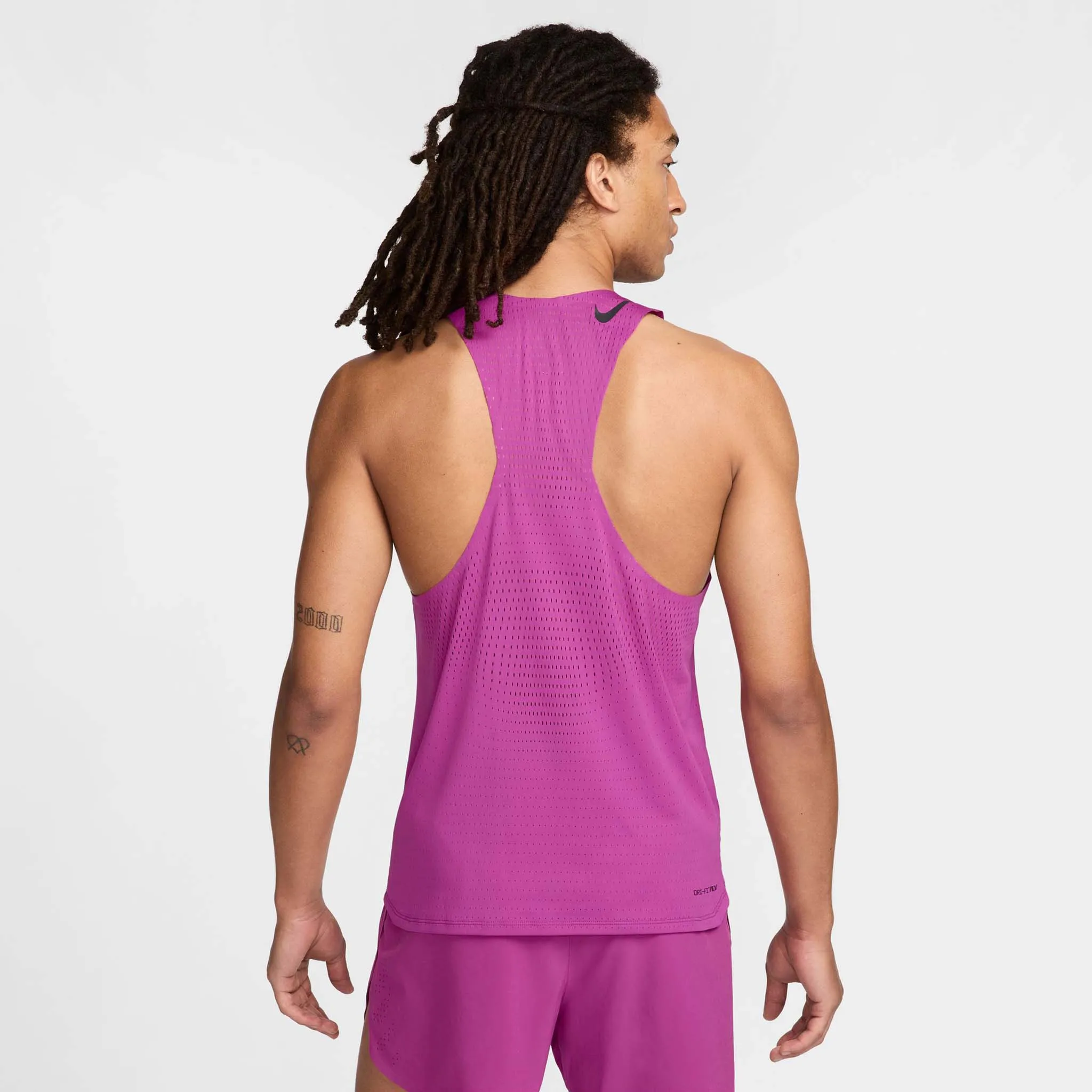 Nike | Men's AeroSwift Dri-FIT ADV Running Singlet - Hot Fuchsia