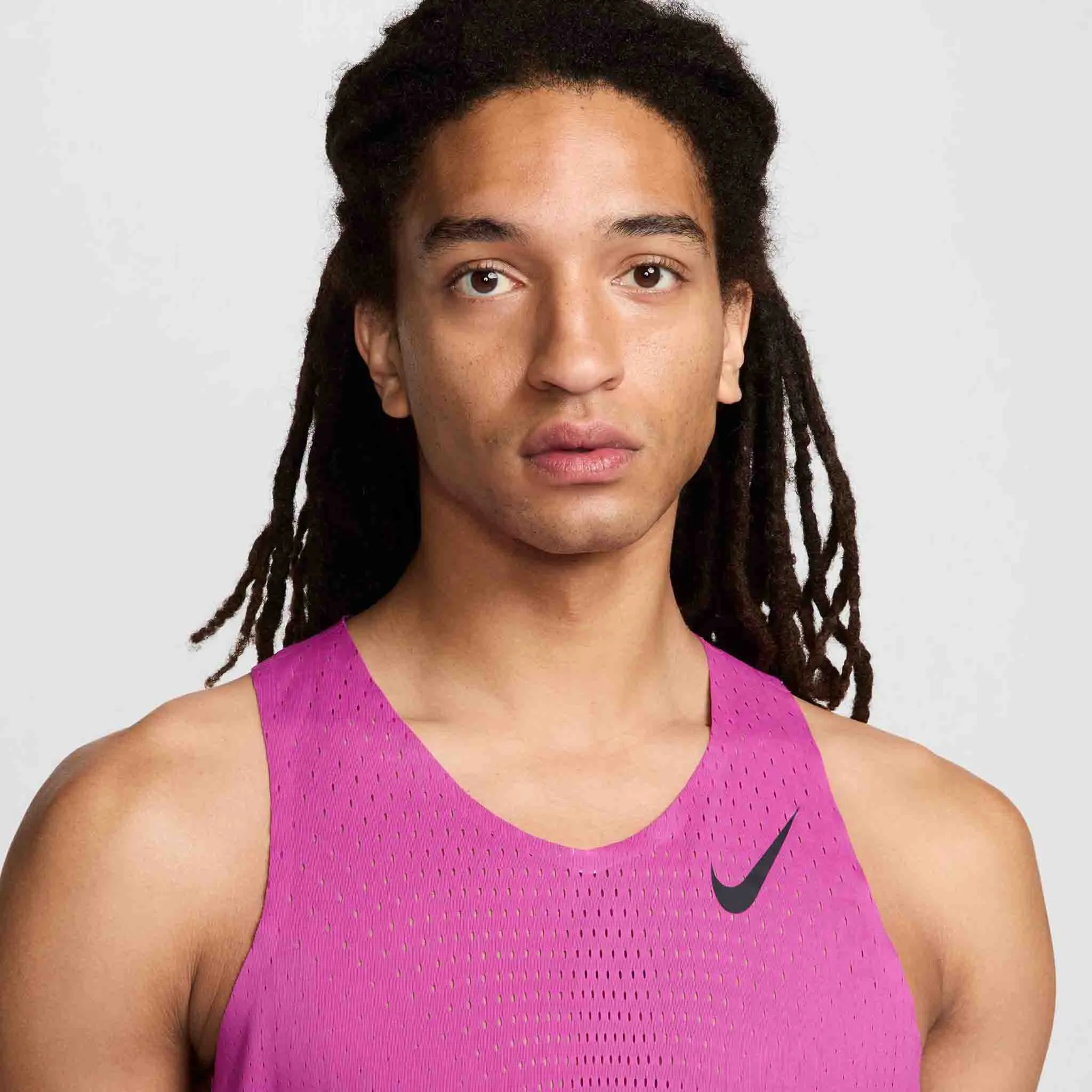 Nike | Men's AeroSwift Dri-FIT ADV Running Singlet - Hot Fuchsia