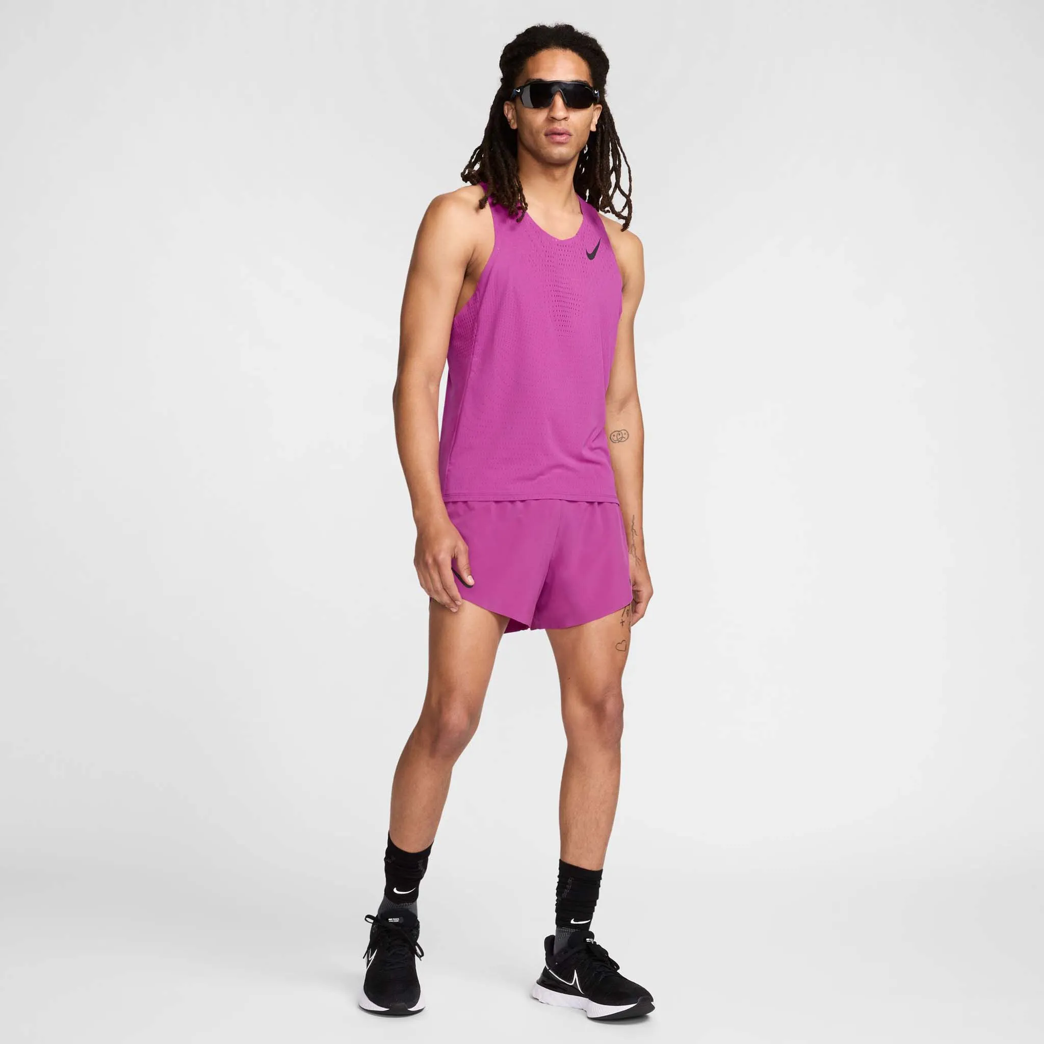 Nike | Men's AeroSwift Dri-FIT ADV Running Singlet - Hot Fuchsia