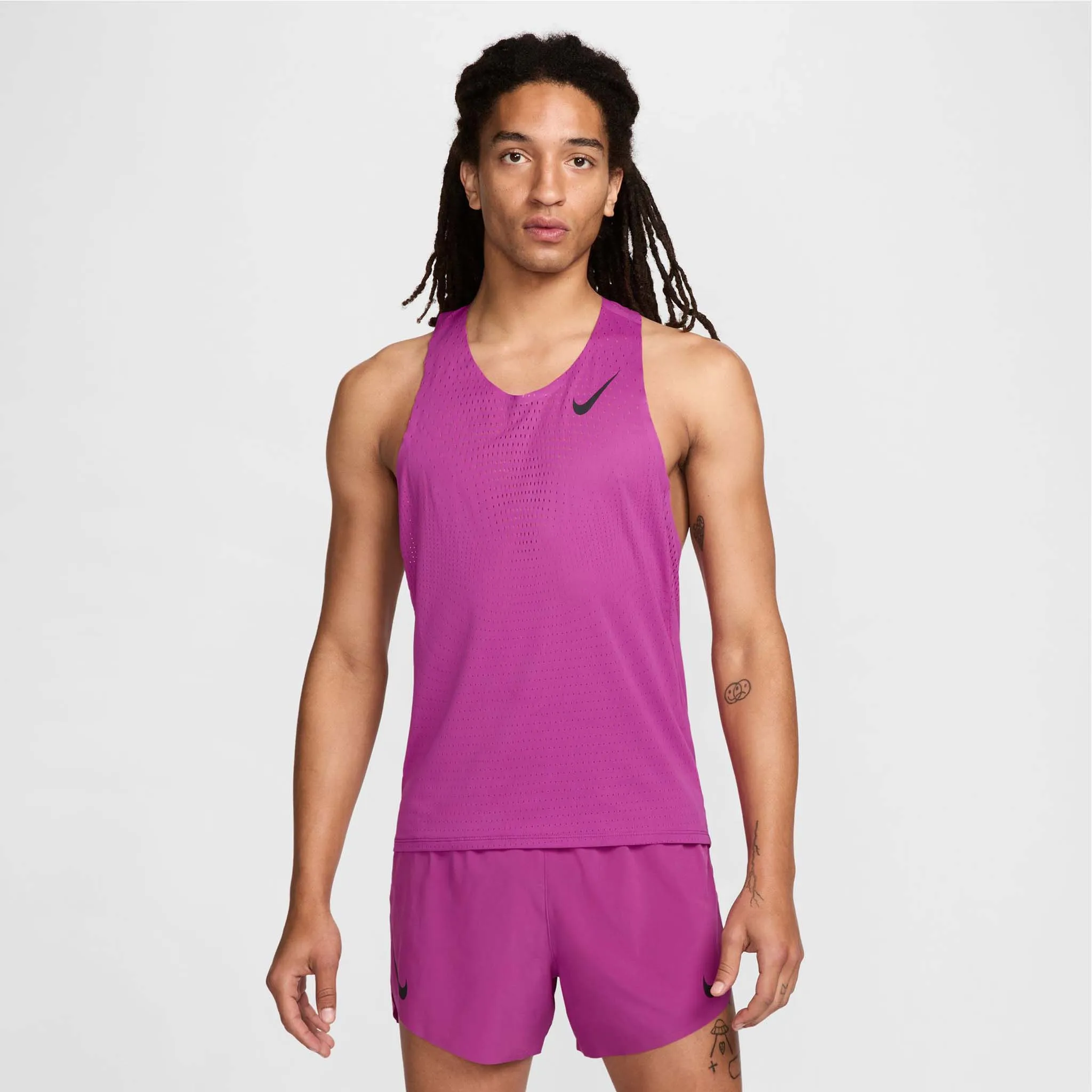 Nike | Men's AeroSwift Dri-FIT ADV Running Singlet - Hot Fuchsia