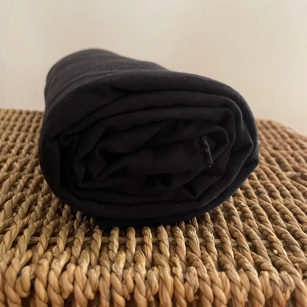 Non-Stretch Bamboo Cotton Jersey Black
