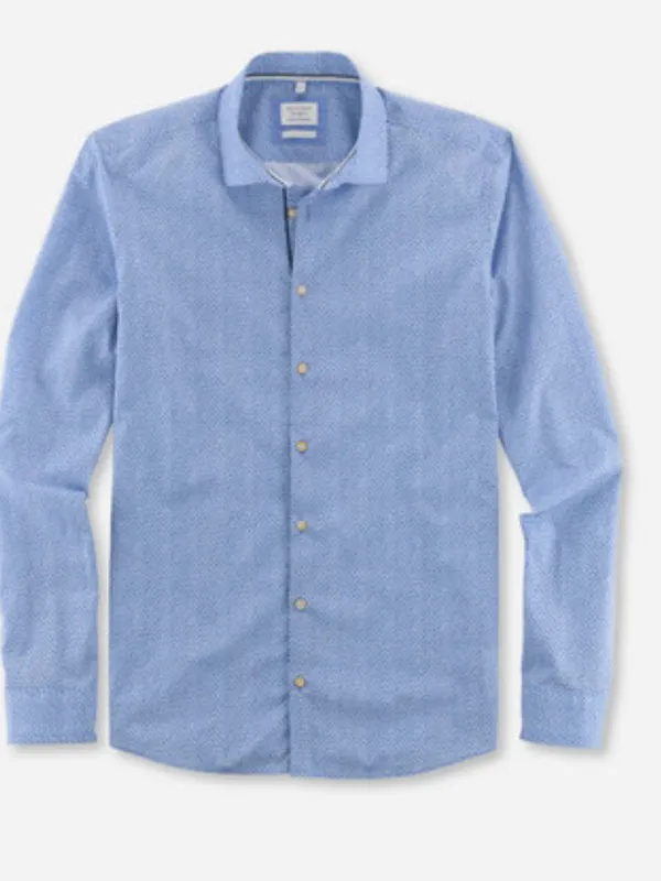 Olymp BLUE PRINT Body Fit Shirt
